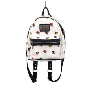 LOUNGEFLY Mickey Mouse Circles Dots Mini Backpack Purse Bag Disney x LoungeFly